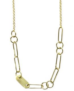 Jill Zarin Necklace, Gold Plated Thick Link Strand Necklace