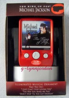 Michael Jackson Musical MP3 Player Ornament New