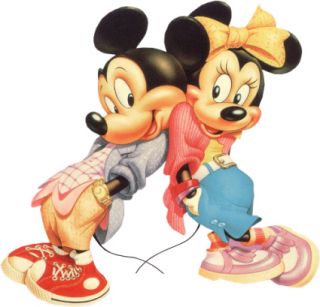 Disney Park Executive Watch Mickey Minnie Mouse Women Large Monogram