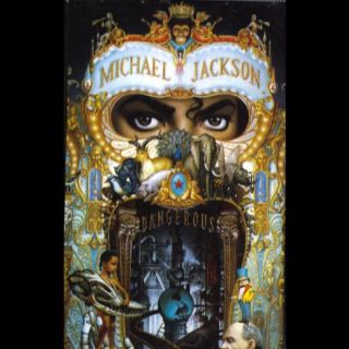 Michael Jackson Dangerous Cassette VG Canada Epic