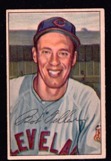 1952 Bowman 43 Bob Feller Indians EX