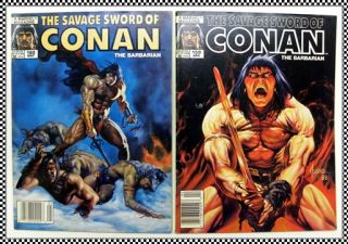 Savage Sword of Conan the Barbarian Issue 159 & 160 1980s Marvel