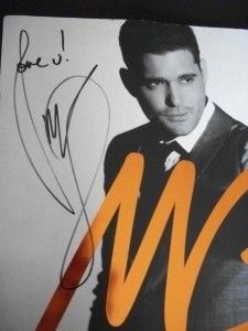 Michael Buble Hand Signed Autographed Concert Tour Program Book