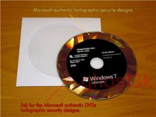 New Microsoft Windows 7 Ultimate Full Discs Version NFR Genuine