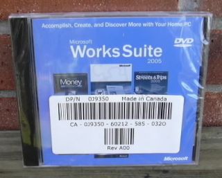 Microsoft Works Suite 2005 DVD New SEALED
