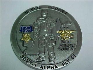 Navy Seal Lt Michael P Murphy Tribute Challenge Coin