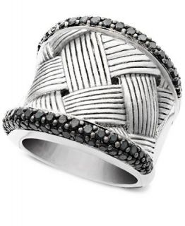 Balissima by Effy Collection Diamond Ring, Sterling Silver Black