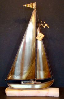 Huge 22 Demott Vintage Mid Century Modern Eames Sculpture Sailboat