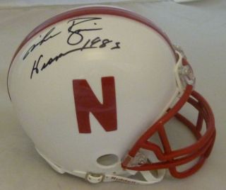 Mike Rozier Autographed Signed Nebraska Cornhuskers Mini Helmet w
