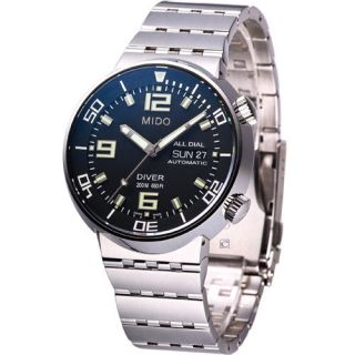 Mido All Dial Diver 200M Automatic Swiss Watch Black M83704581