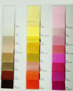Color Chart Spandex Milliskin Fabric Choice Color 1yd