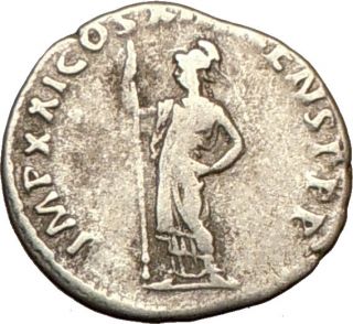 Ancient Silver Roman Coin ATHENA Minerva WAR, Magic, Wisdom Goddes