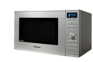 Stainless steel 1.2 cubic foot microwave oven with Inverter technology