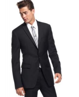 Bar III Suit Separates, Black Solid Extra Slim Fit   Mens Suits & Suit