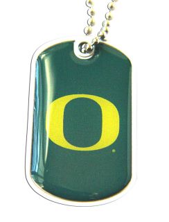 Oregon Ducks Dog Tag Necklace Charm Chain NCAA