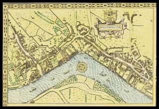 Old Middlesex London Replica Map John Speed C1610 All Hand Coloured