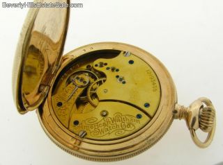 Antique Gold Filled Waltham Hunting Case Pendant Pocket Watch