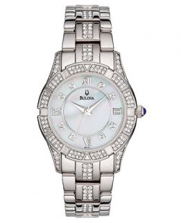 Bulova Watch, Womens Silver Tone Bracelet 96L116   All Watches