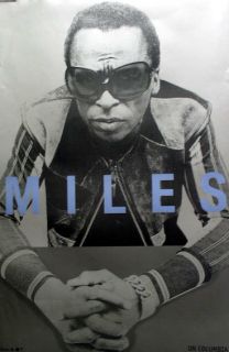 Miles Davis 1998 on Columbia Big Promo Poster Mint