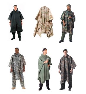 Military Emergency Army Tactical Rip Stop Rain Poncho