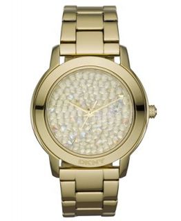 DKNY Watch, Womens Gold Ion Plated Stainless Steel Bracelet NY8437