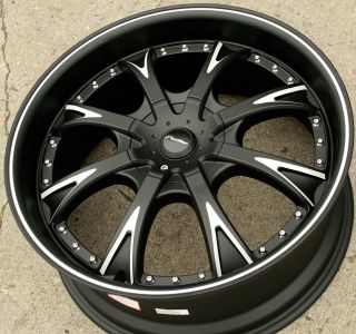 Panther EVO 907 20 Black Rims Wheels Ford Fusion Flex Mustang 20 x 8