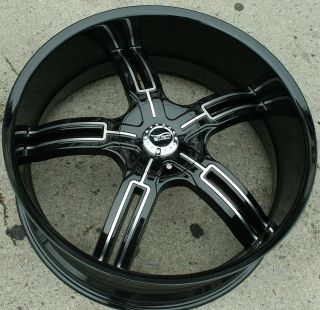 Effen 149 24 Black Rims Wheels Porsche Cayenne 24 x 9 0 5H 30