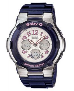 Baby G Watch, Womens Navy Resin Strap BGA114 2B