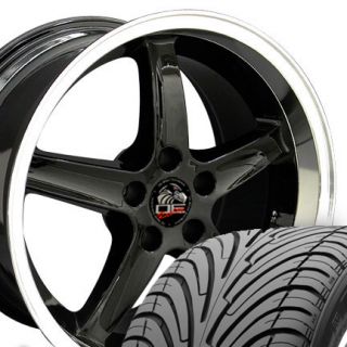 18 9 10 Black Cobra Deep Wheels ZR Tires Rims Fit Mustang® GT 94 04