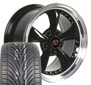 17x9 10 5 Black Bullitt Wheels Rims Tires Fit Mustang®