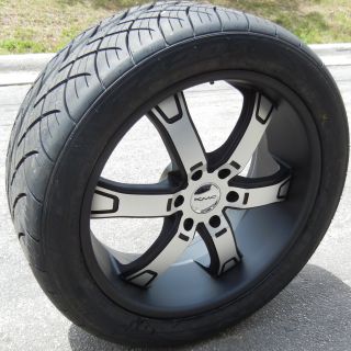 22 Black KMC Brodie Wheels Rims Nitto NT420S Tires Ford F150