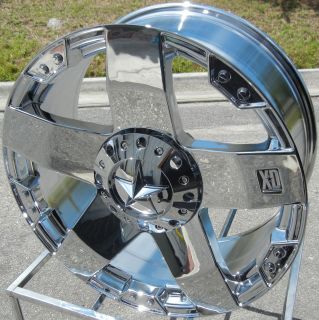18 Chrome KMC XD Rock Star Wheels Rims Toyota Tundra Sequoia 5x150