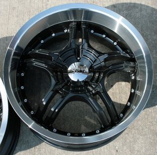 RVM 930 19 Black Rims Wheels Nissan 350Z Staggered