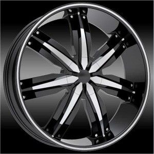 24 inch Venezo Black Wheels Rims 5x115 15