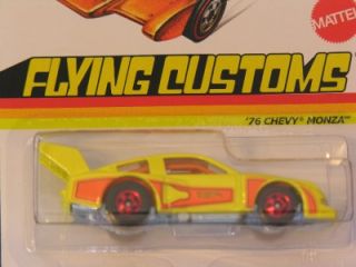 Hot Wheels 2013 Flying Customs 76 Chevy Monza Yellow from Case A