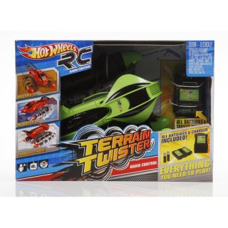 Hot Wheels R C All Terrain Twister Vehicle Green w Battery Pack System