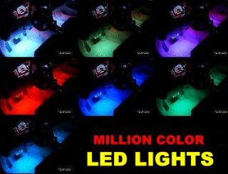 6pc Multi Color LED Interior Glow Accent Car Lights