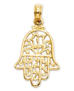 14k Gold Charm, Hamsa Charm   Jewelry & Watches