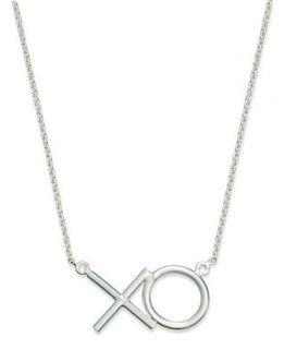 Diamond Necklace, Sterling Silver Diamond Wishbone Pendant (1/10 ct. t