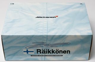 2005 Kimi Raikkonen F1 Hot Wheels 1 18 McLaren MP4 20 Race Suit w West