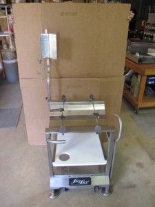DELI BUDDY M & E MEAT CHEESE SLICER BUTCHER STAND MOUNTING STAINLESS