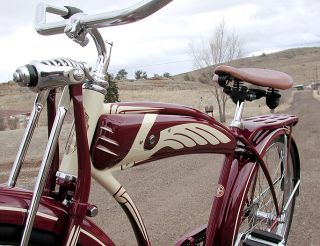 1948 Vintage Schwinn Ace DX Bicycle Tank Cruiser Bike