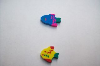 Mini Fish Erasers 144 Party Favors Novelty Erasers