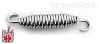 New Chrome Kickstand Spring Fits Harley Softail 1985 Up