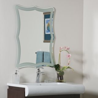 The Zebra frameless bevel wall mirror is super modern and adds a great