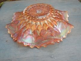 Vintage 1911 1912 Dugan Carnival Glass 7 Bowl Fish Scale and Beads