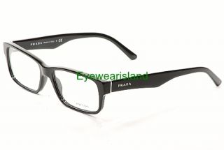 Prada VPR 16M Eyeglasses VPR16M Black 1AB 1O1 Frames