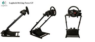 GT Omega Steering Wheel Stand Logitech Driving Force GT PS3 GT5 Racing