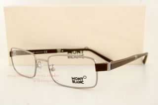 New Mont Blanc Eyeglasses Frames 0244 244 014 Ruthenium for Men