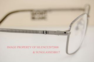 New Mont Blanc Eyeglasses Frames 251 014 Ruthenium Men